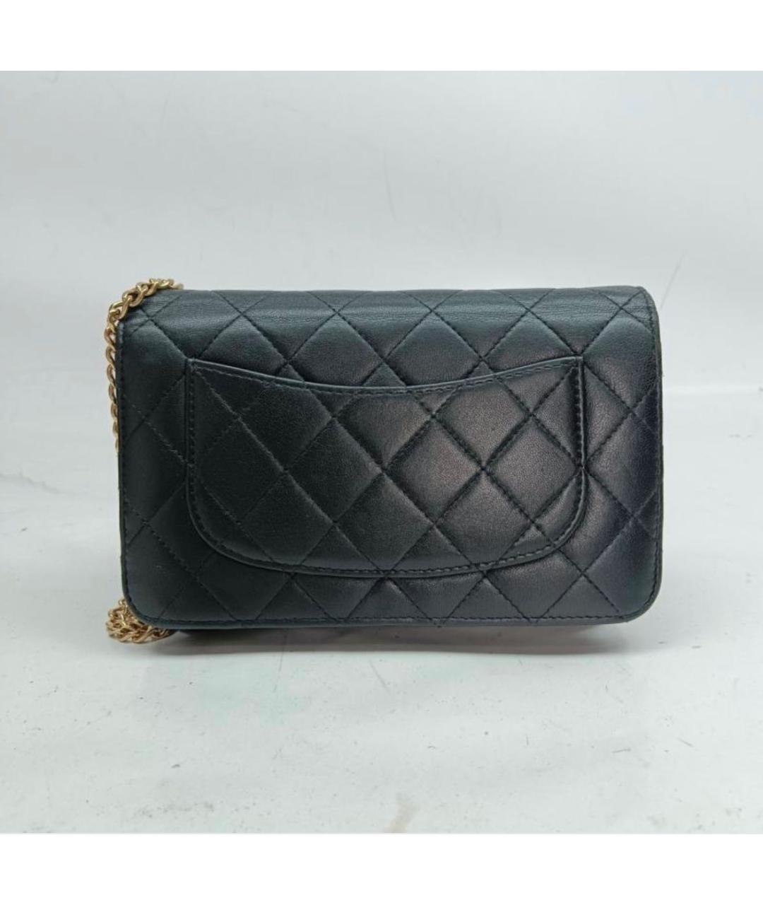CHANEL Черная кожаная сумка через плечо, фото 2