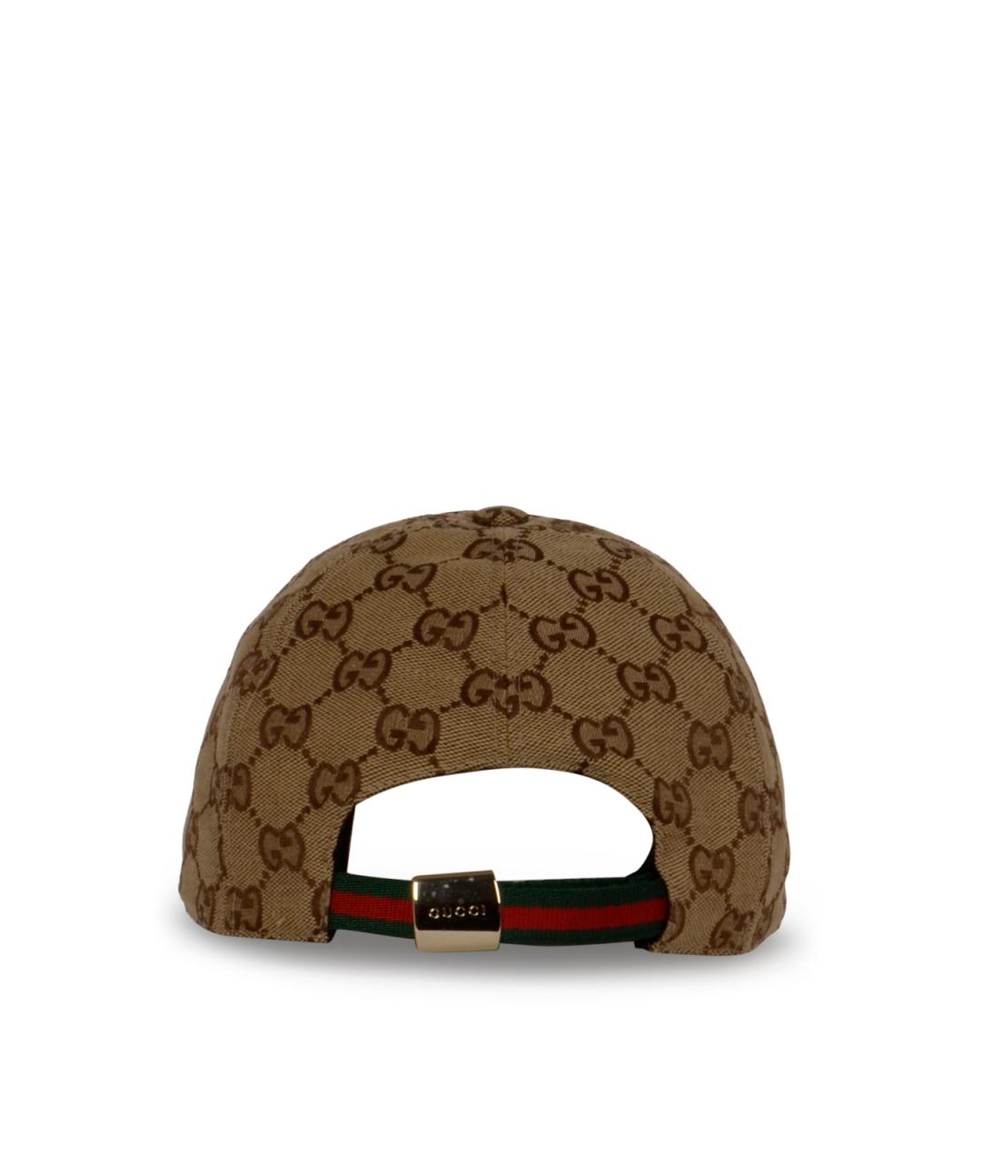 GUCCI Коричневая хлопковая кепка, фото 3