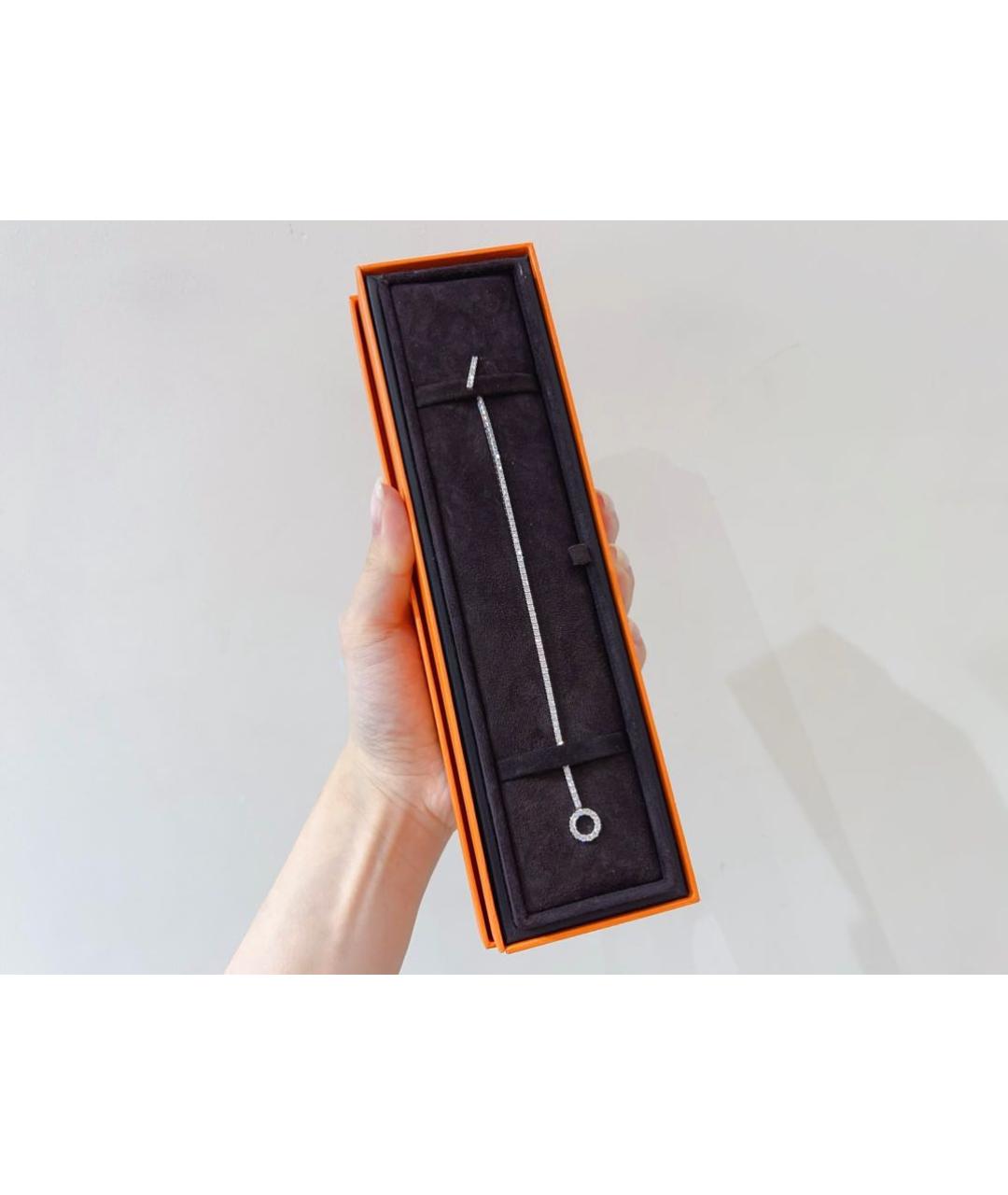 HERMES Серебрянный браслет из белого золота, фото 3