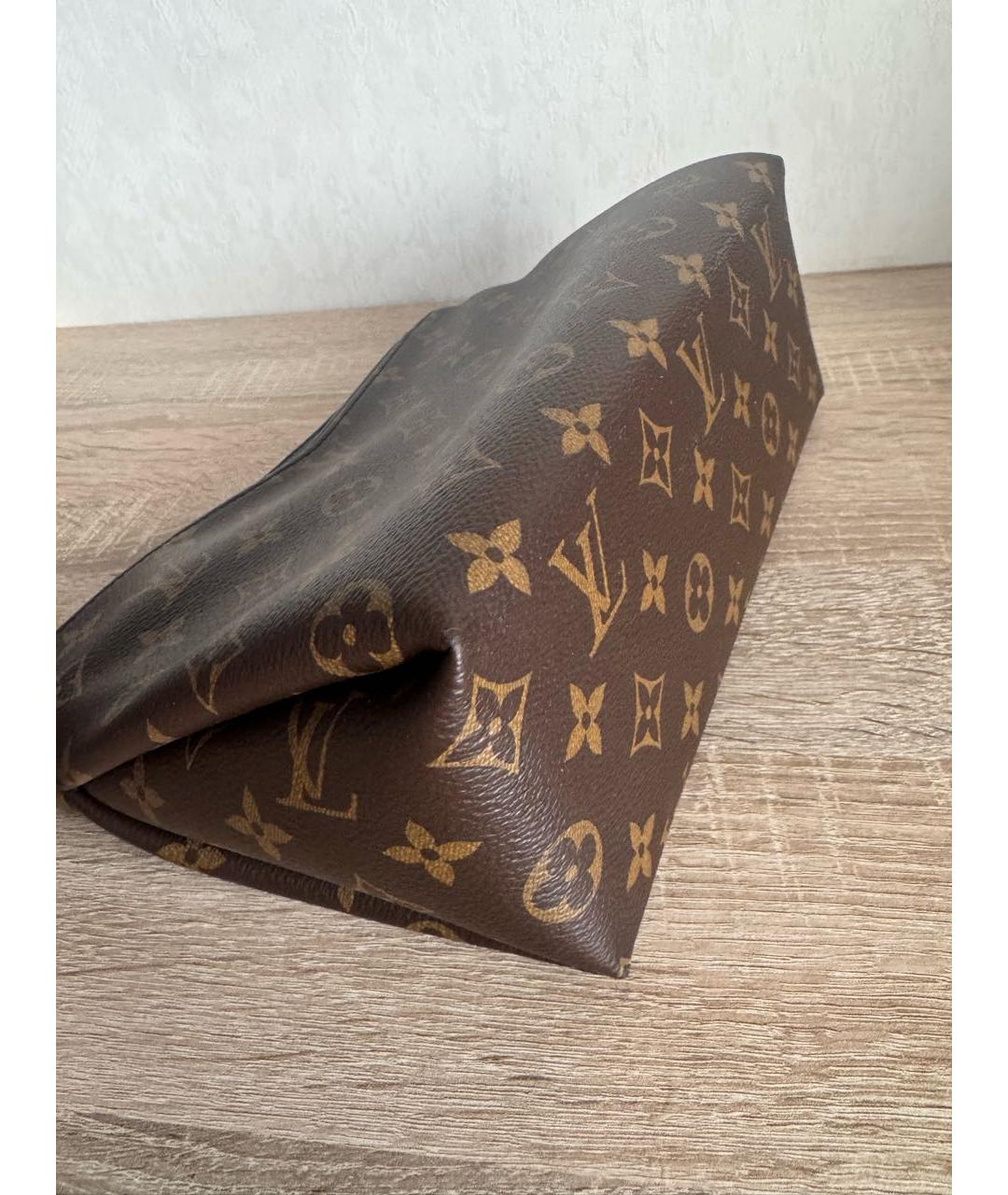 LOUIS VUITTON Коричневая косметичка, фото 3