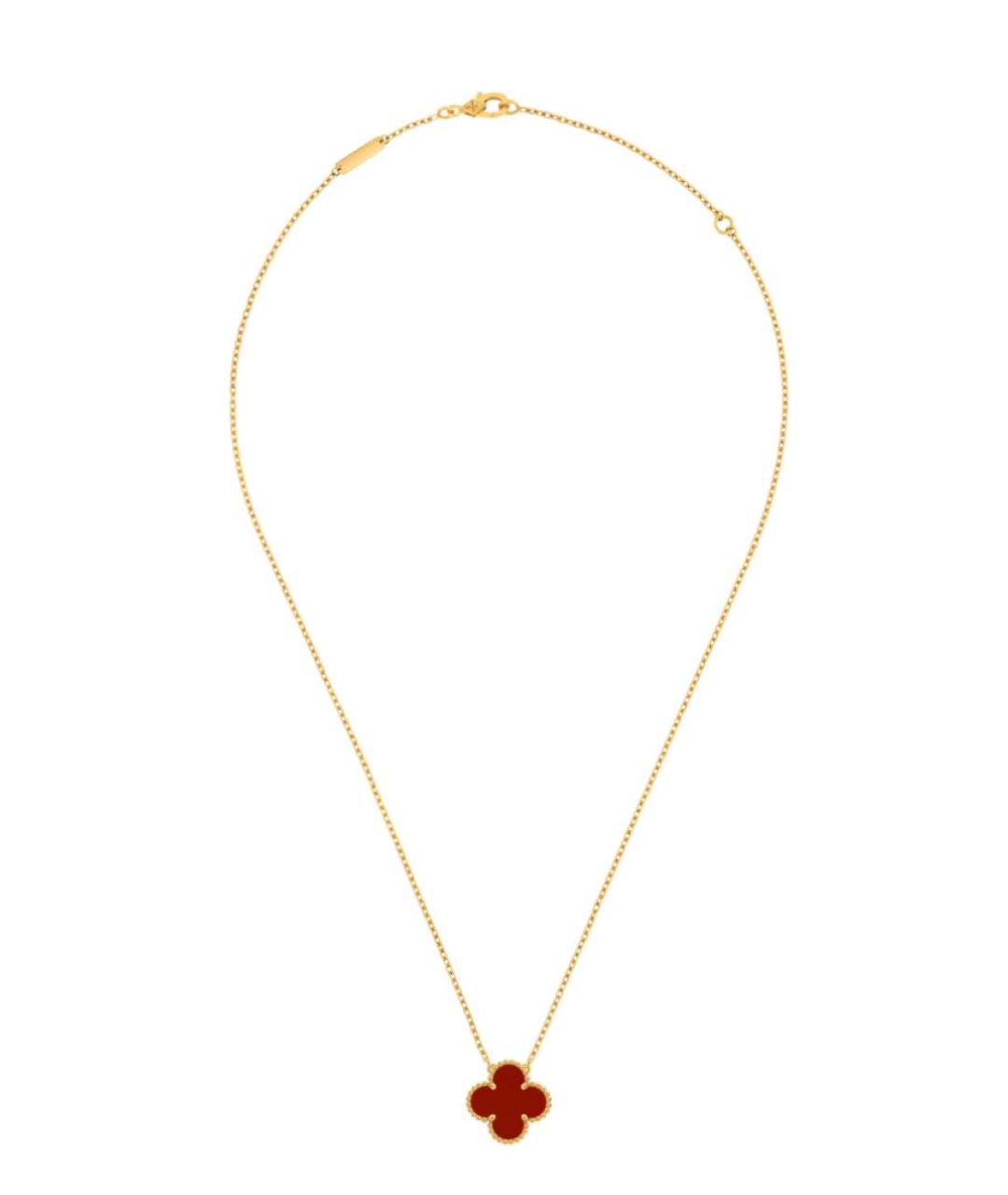 VAN CLEEF & ARPELS Красное колье из желтого золота, фото 2