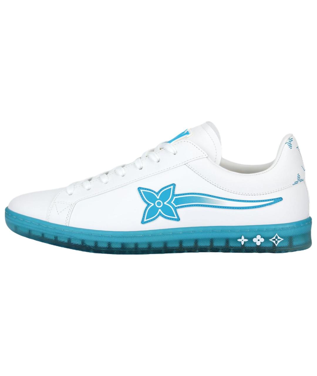 LOUIS VUITTON Белые кожаные низкие кроссовки / кеды, фото 2