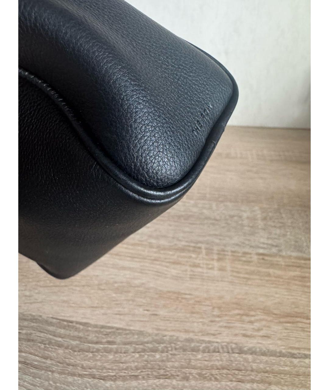 THE ROW Черная кожаная сумка через плечо, фото 4