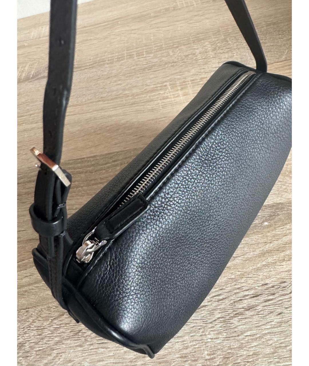 THE ROW Черная кожаная сумка через плечо, фото 8