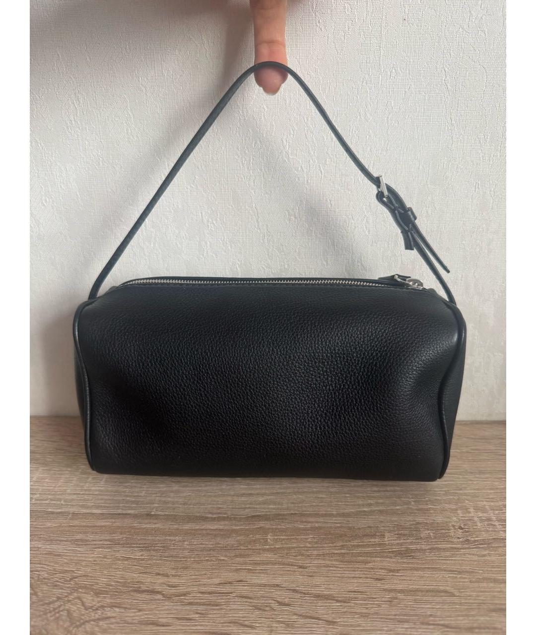 THE ROW Черная кожаная сумка через плечо, фото 9