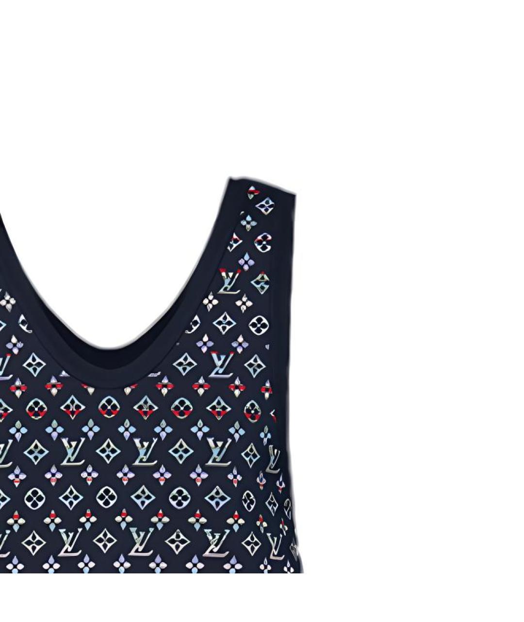 LOUIS VUITTON Синий джемпер / свитер, фото 4