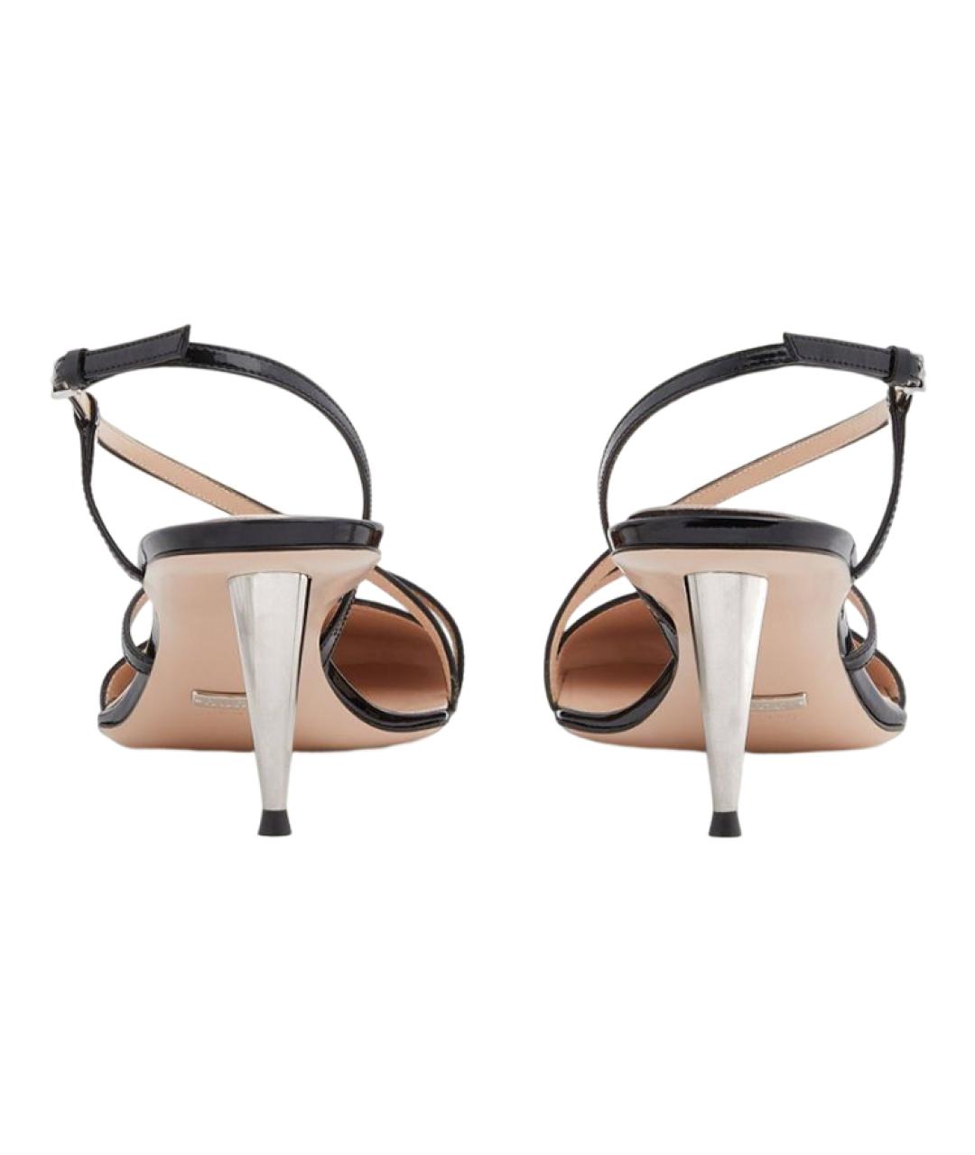 GUCCI Черные кожаные туфли, фото 4