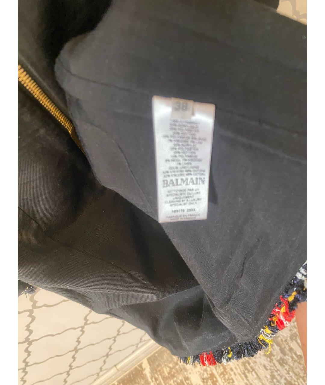 BALMAIN Красное коктейльное платье, фото 4