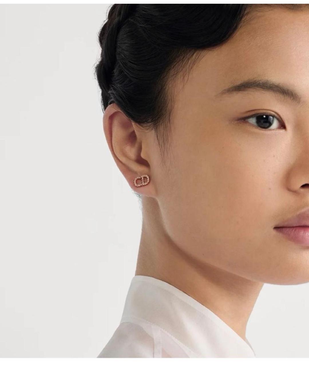 CHRISTIAN DIOR Розовые серьги, фото 3