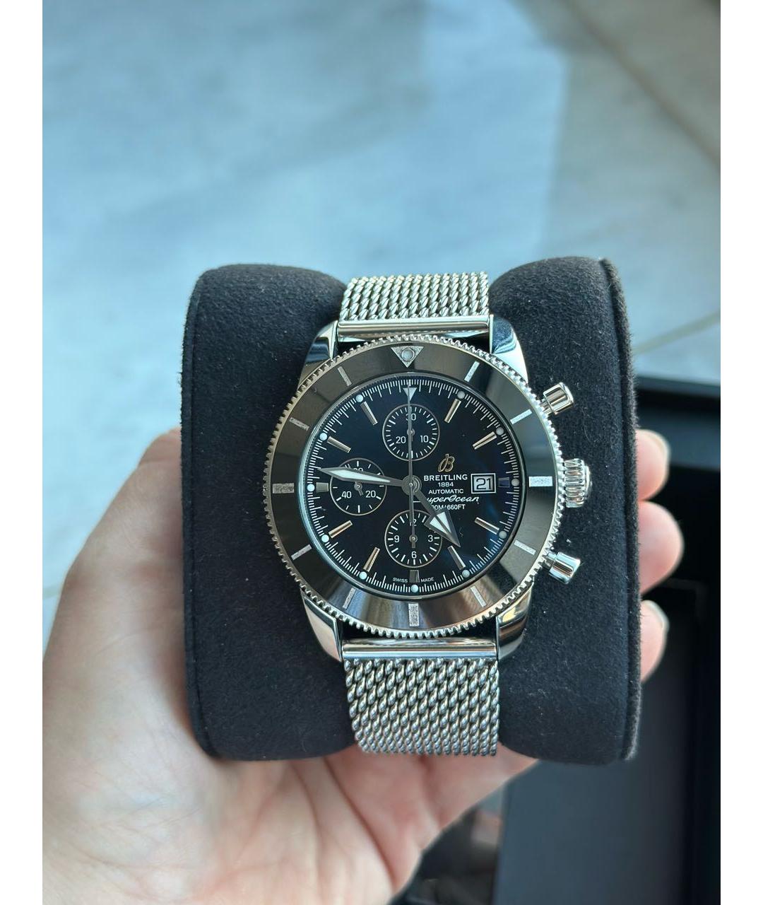 BREITLING Серебряные стальные часы, фото 5