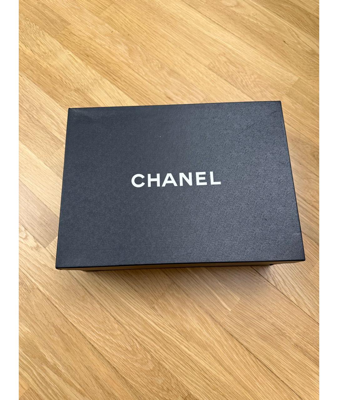 CHANEL Бордовые кожаные ботинки, фото 8