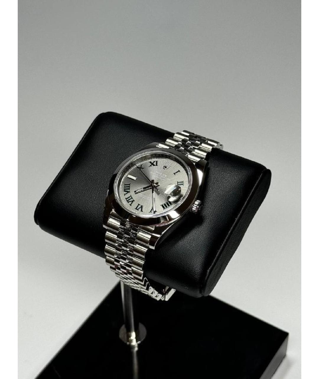 ROLEX Серые металлические часы, фото 2