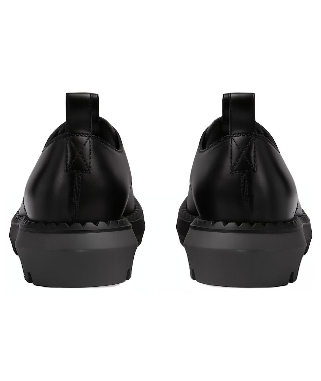 GUCCI Черные кожаные туфли, фото 5