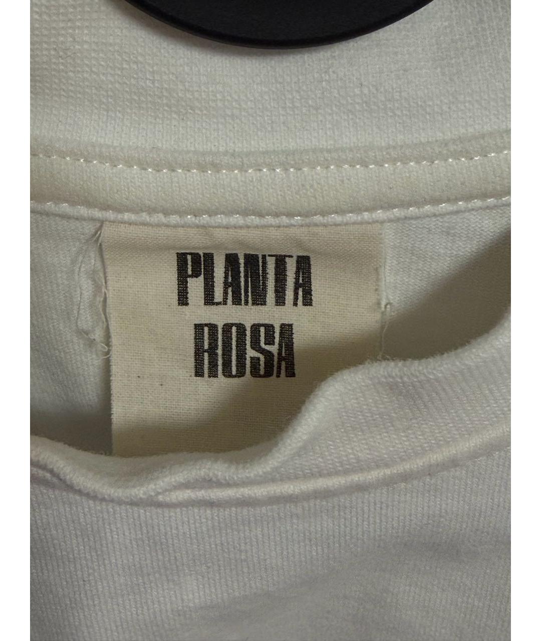PLANTA ROSA Белая хлопковая футболка, фото 3