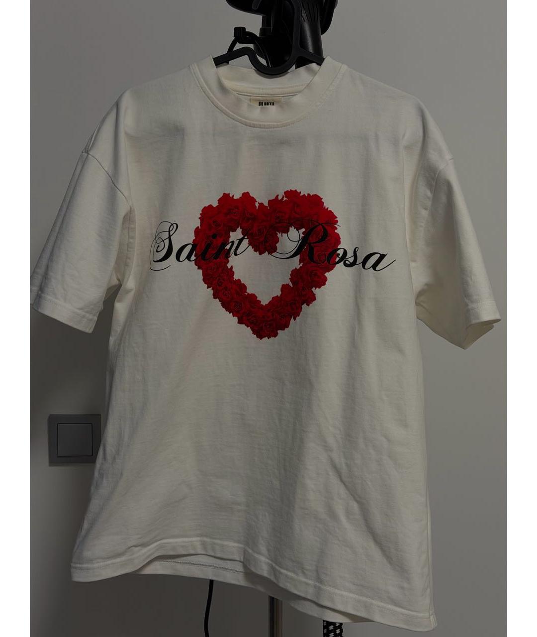 PLANTA ROSA Белая хлопковая футболка, фото 5