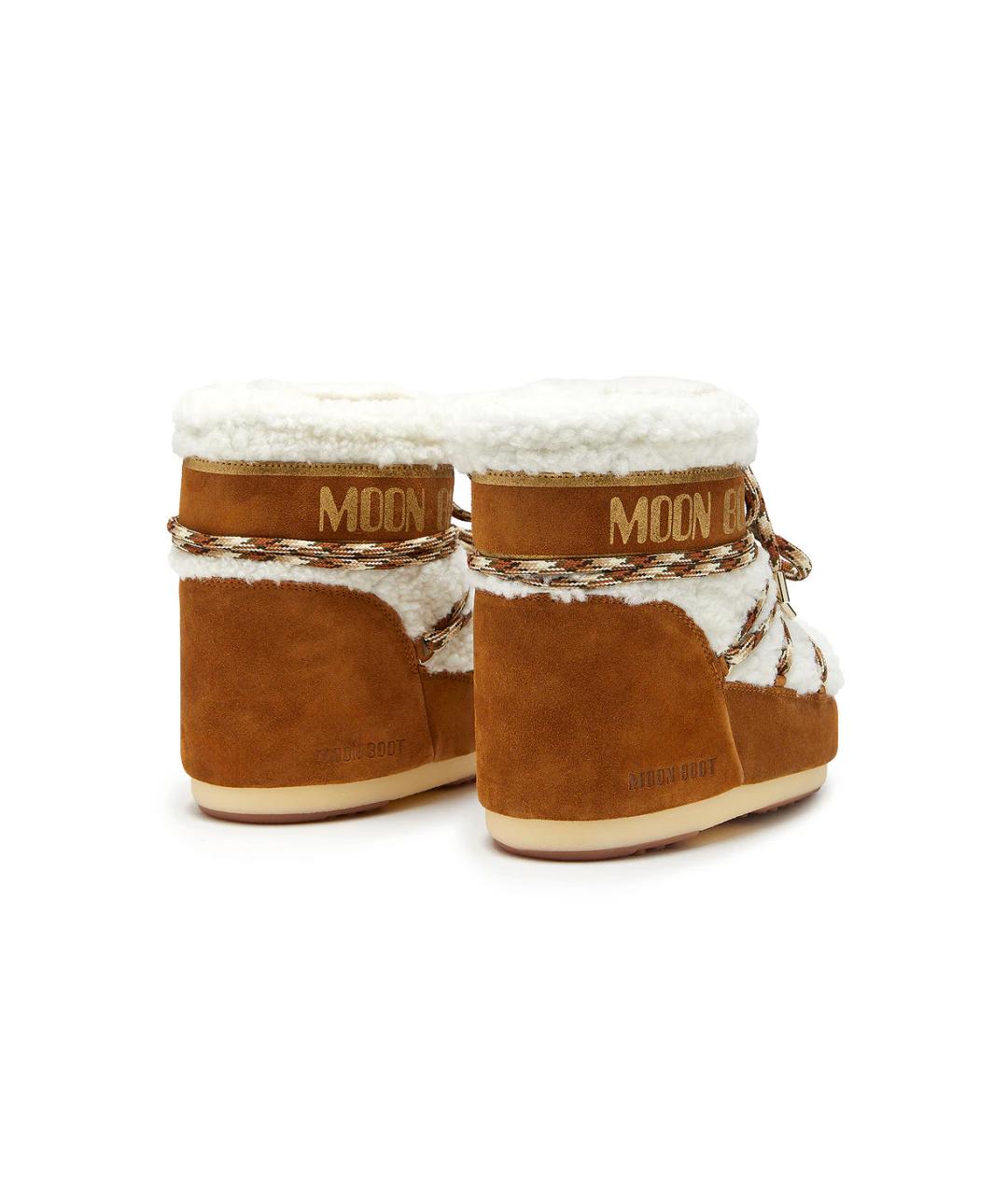 MOON BOOT Коричневые замшевые сапоги, фото 4