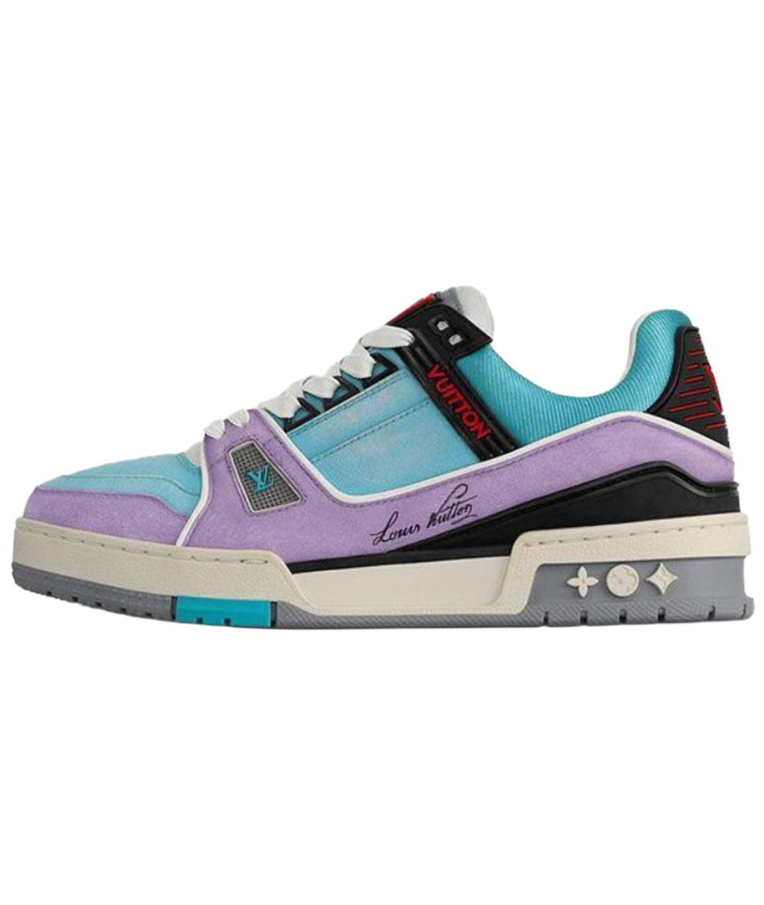 LOUIS VUITTON Синие кроссовки, фото 2