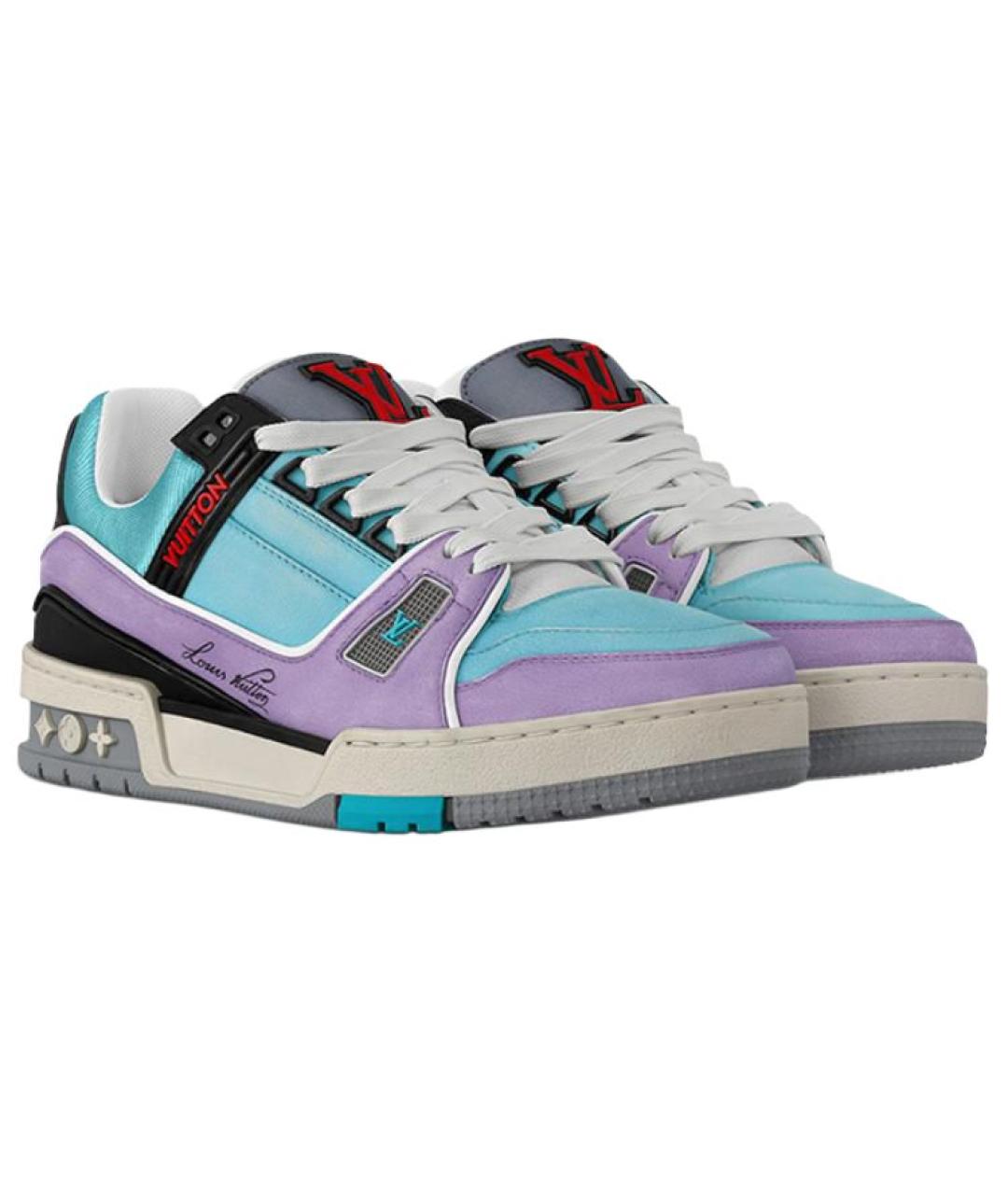 LOUIS VUITTON Синие кроссовки, фото 3