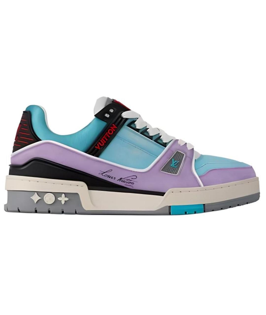 LOUIS VUITTON Синие кроссовки, фото 1