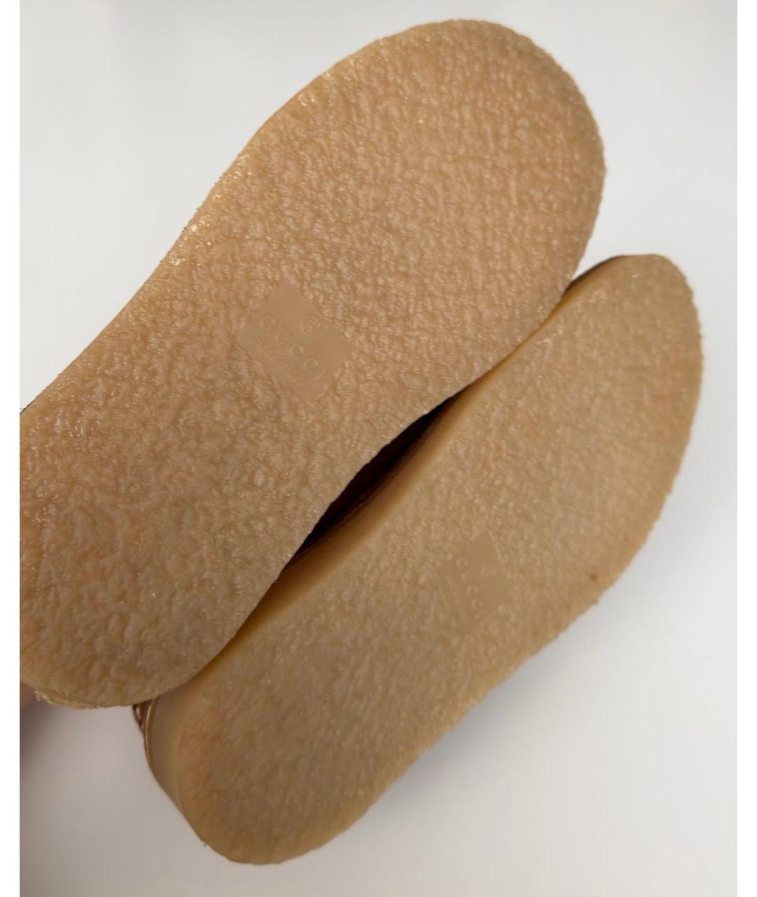 GUCCI KIDS Коричневые замшевые ботинки, фото 7