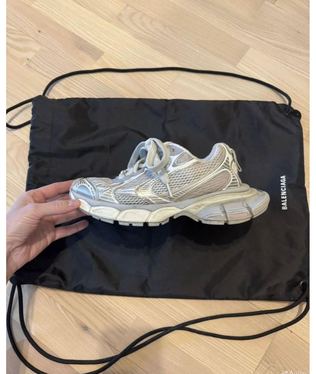 BALENCIAGA Серые кроссовки, фото 9