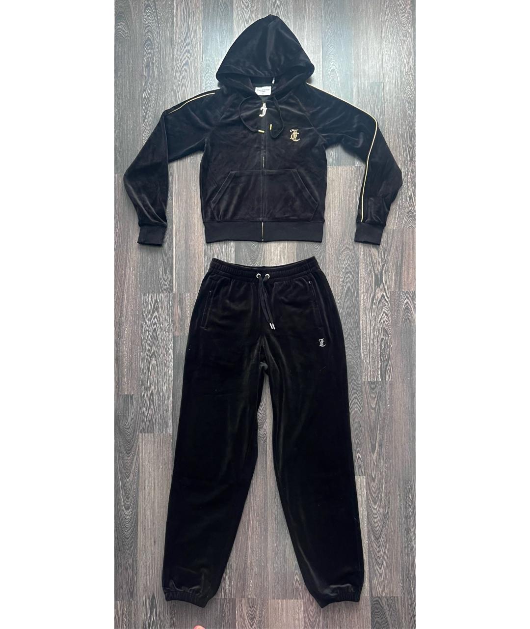 JUICY COUTURE Черный велюровый спортивные костюмы, фото 9