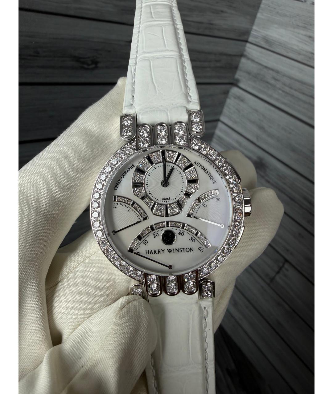 Harry Winston Белые часы из белого золота, фото 3