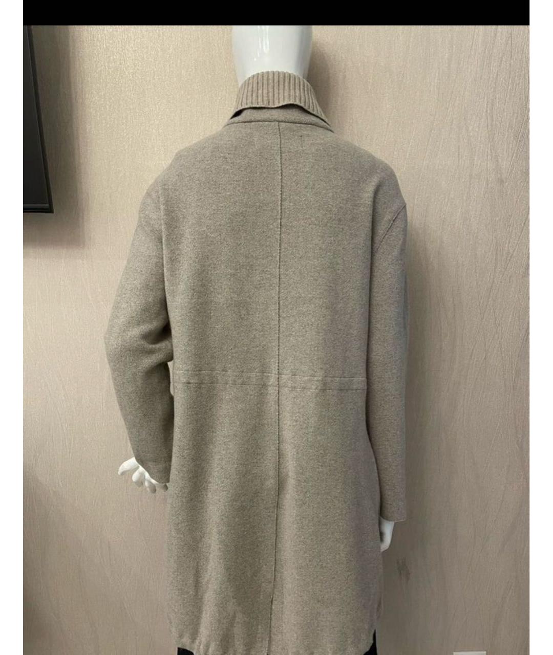 FABIANA FILIPPI Бежевый шерстяной кардиган, фото 3