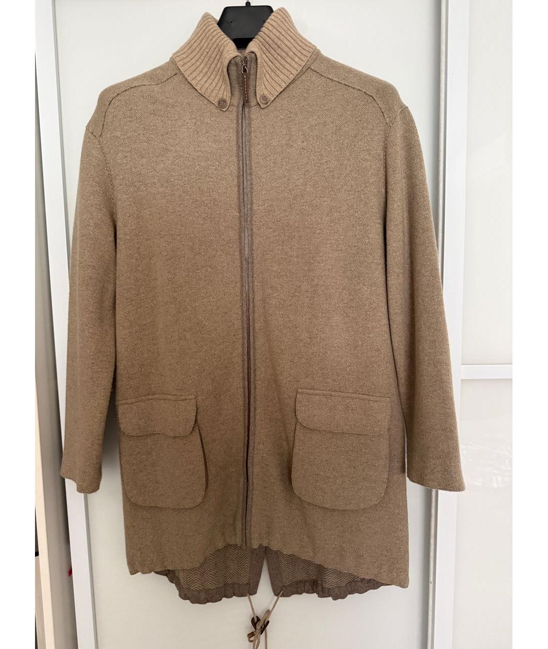 FABIANA FILIPPI Бежевый шерстяной кардиган, фото 9