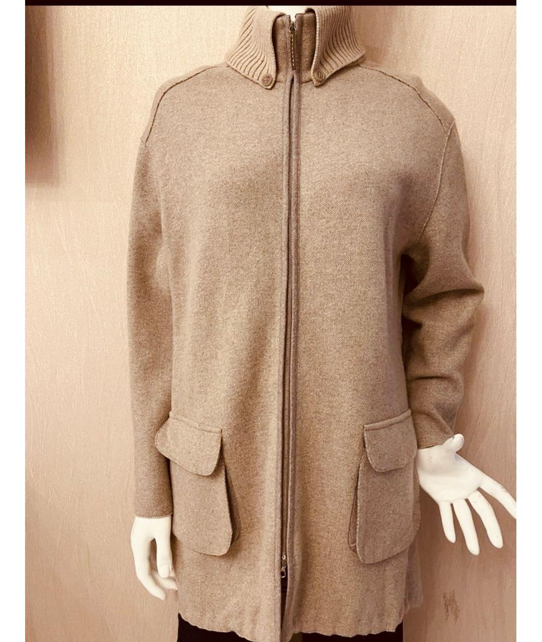 FABIANA FILIPPI Бежевый шерстяной кардиган, фото 2