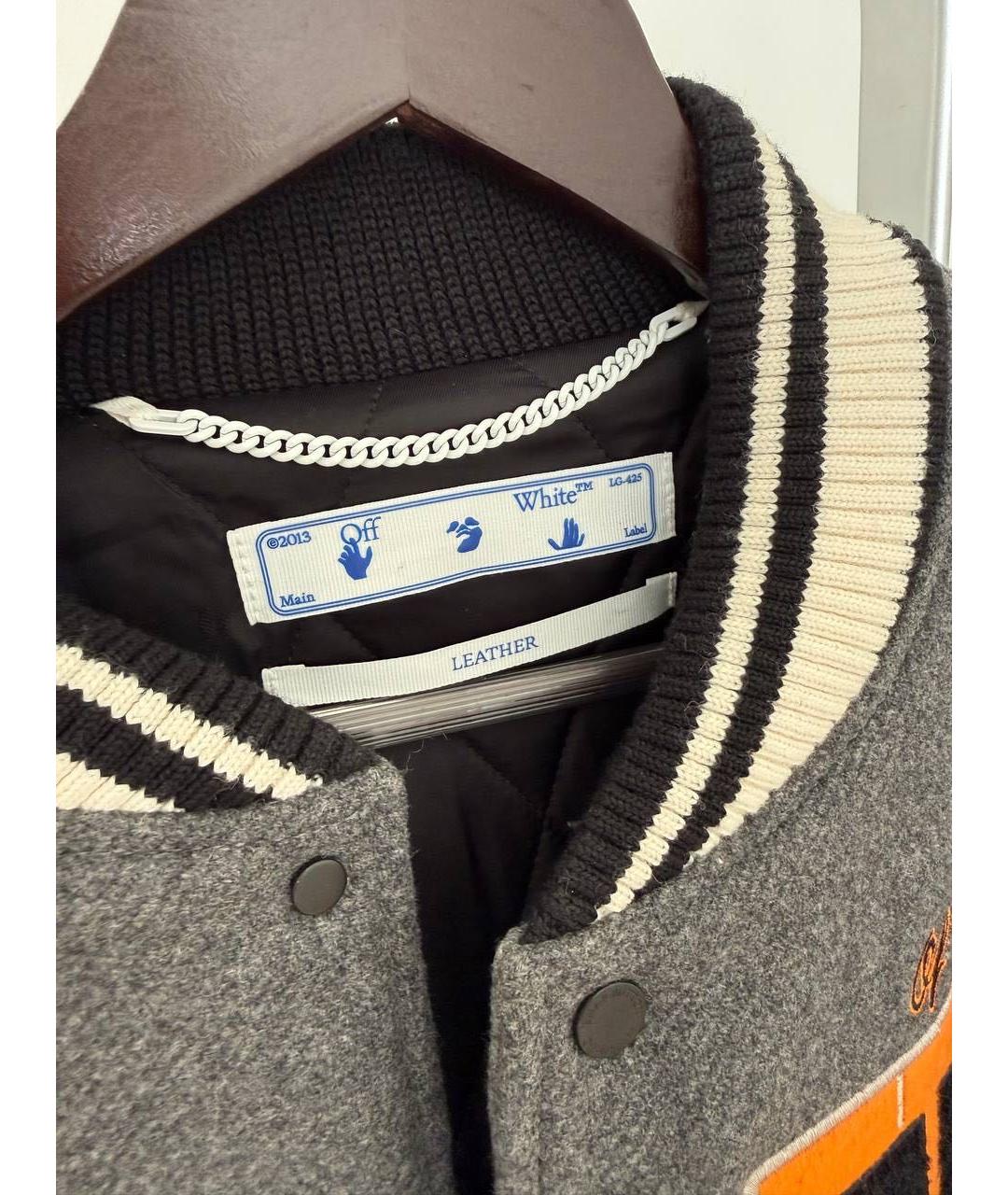 OFF-WHITE Антрацитовая куртка, фото 3