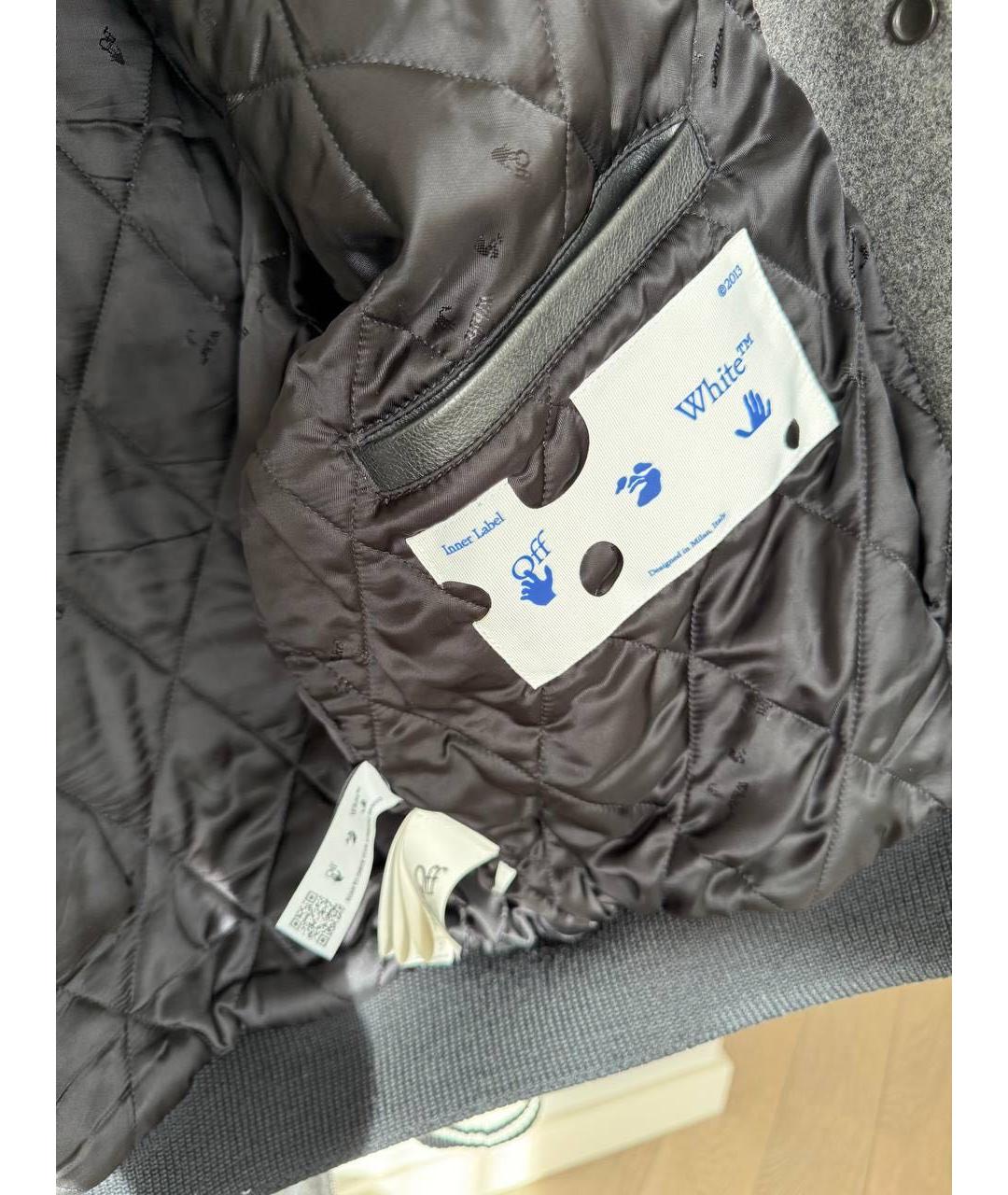 OFF-WHITE Антрацитовая куртка, фото 5