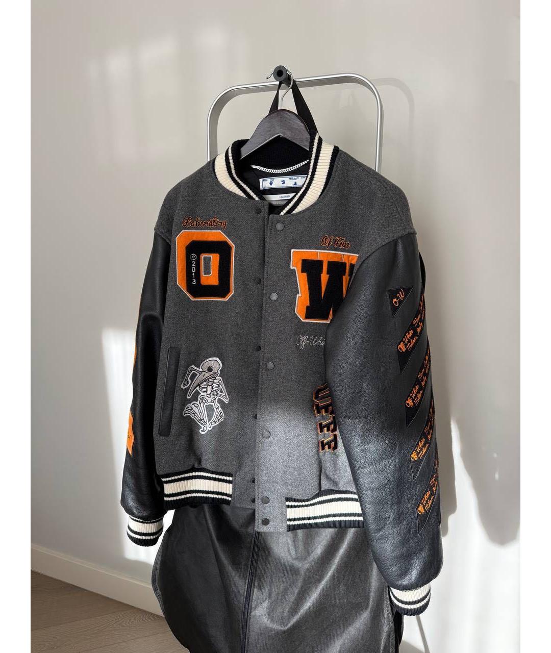 OFF-WHITE Антрацитовая куртка, фото 8