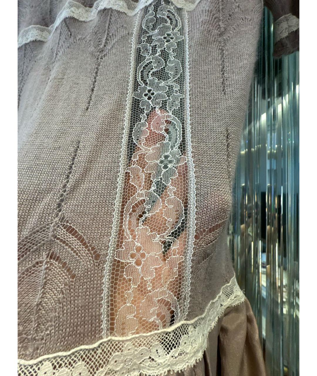 NINA RICCI Бежевое кашемировое платье, фото 6