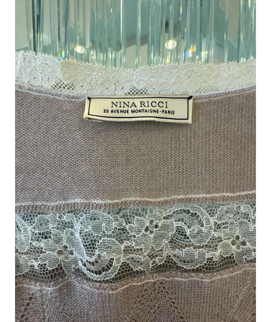 NINA RICCI Бежевое кашемировое платье, фото 3