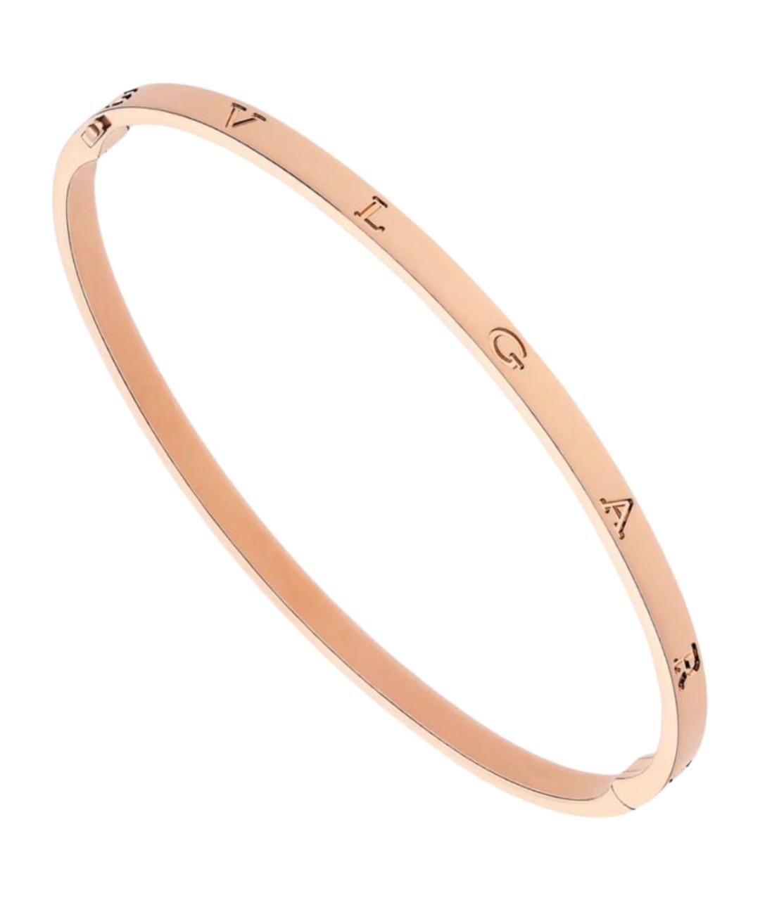 BVLGARI Розовый браслет из розового золота, фото 1