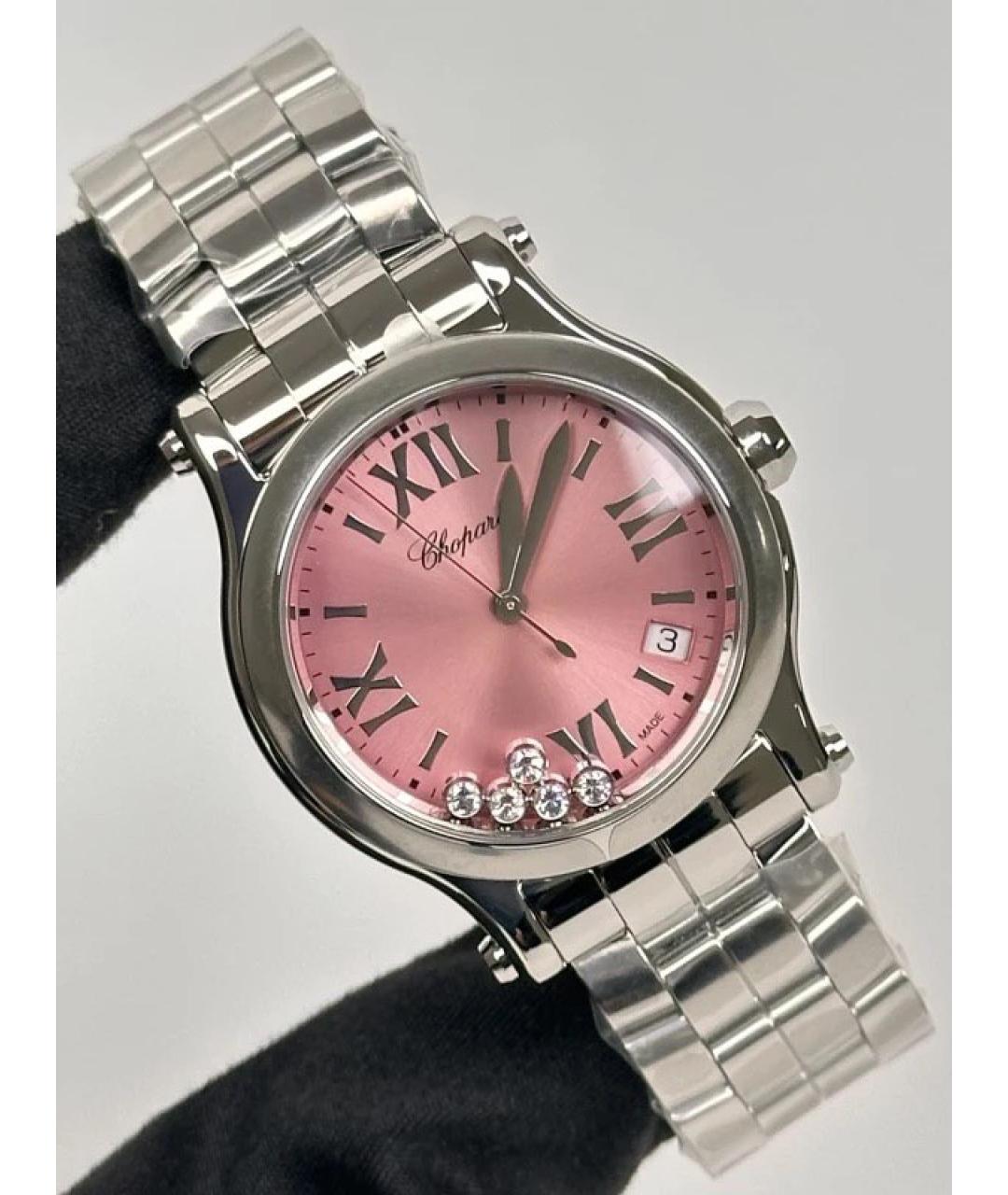 CHOPARD Розовые металлические часы, фото 2