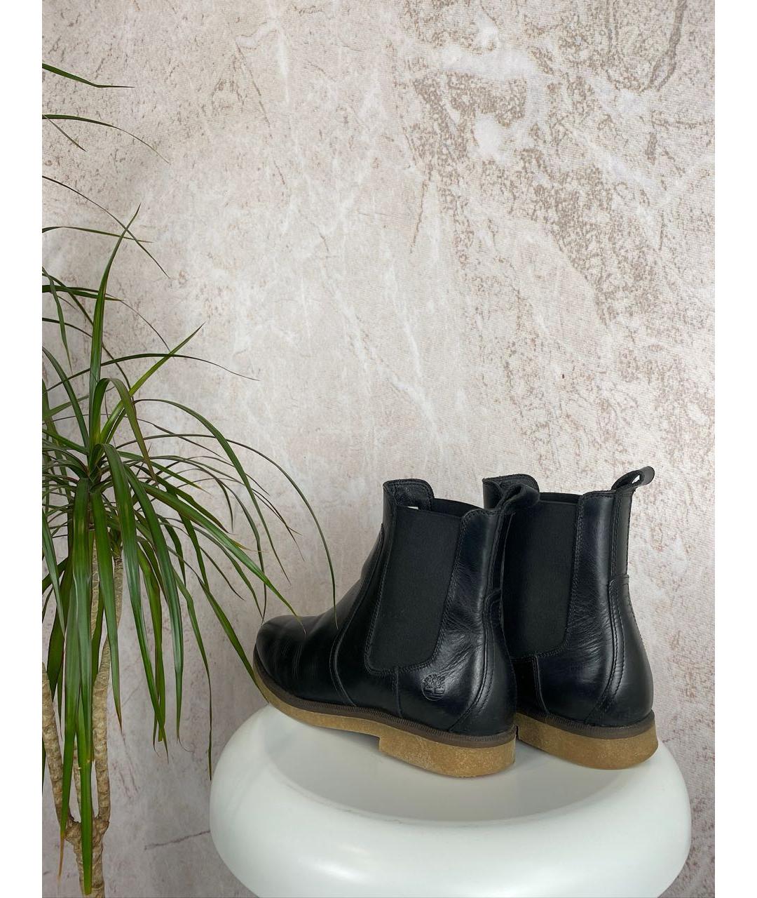 TIMBERLAND Черные кожаные полусапоги, фото 7