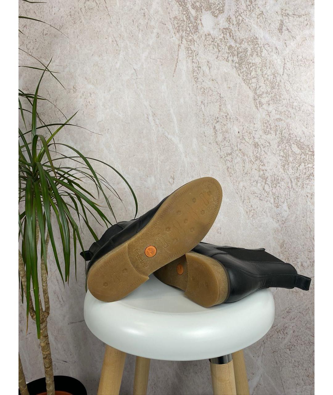 TIMBERLAND Черные кожаные полусапоги, фото 4