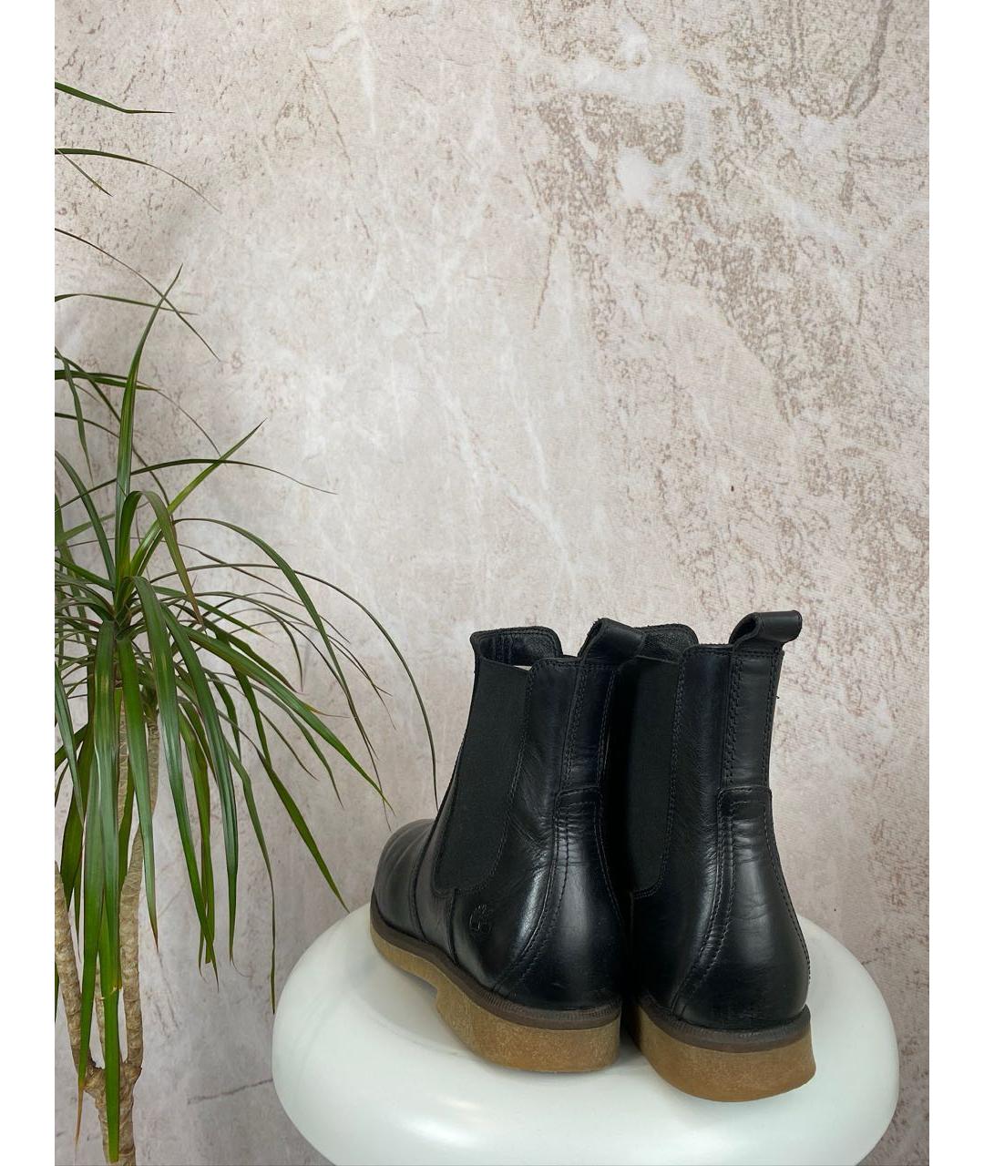 TIMBERLAND Черные кожаные полусапоги, фото 8