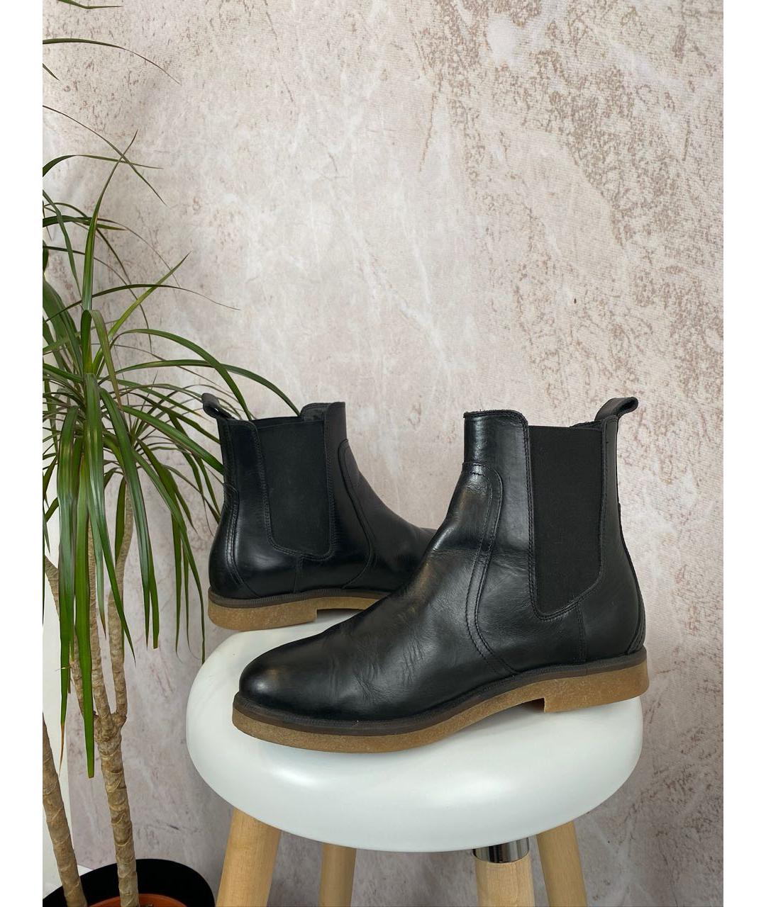 TIMBERLAND Черные кожаные полусапоги, фото 9