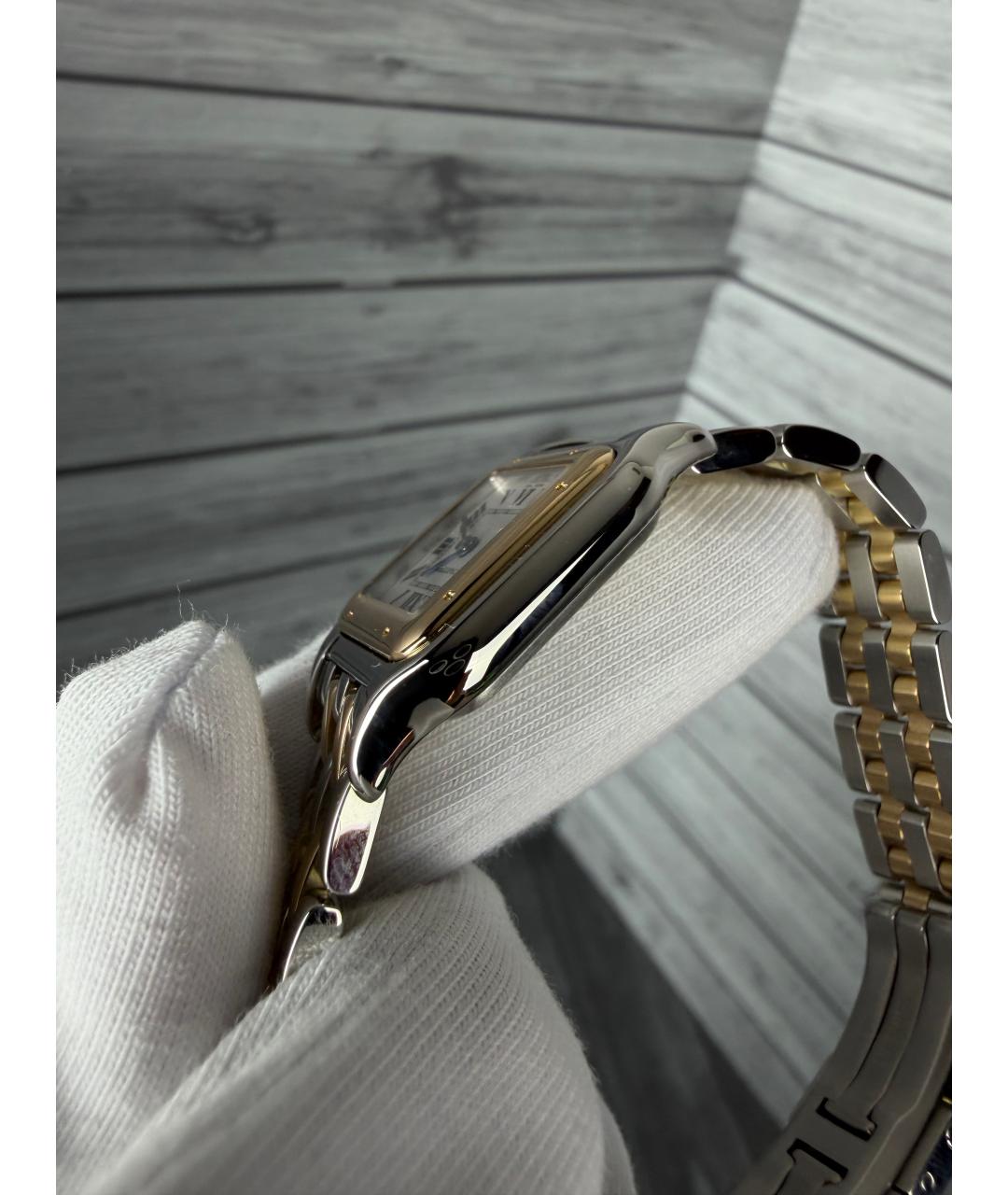 CARTIER Белые часы из желтого золота, фото 6