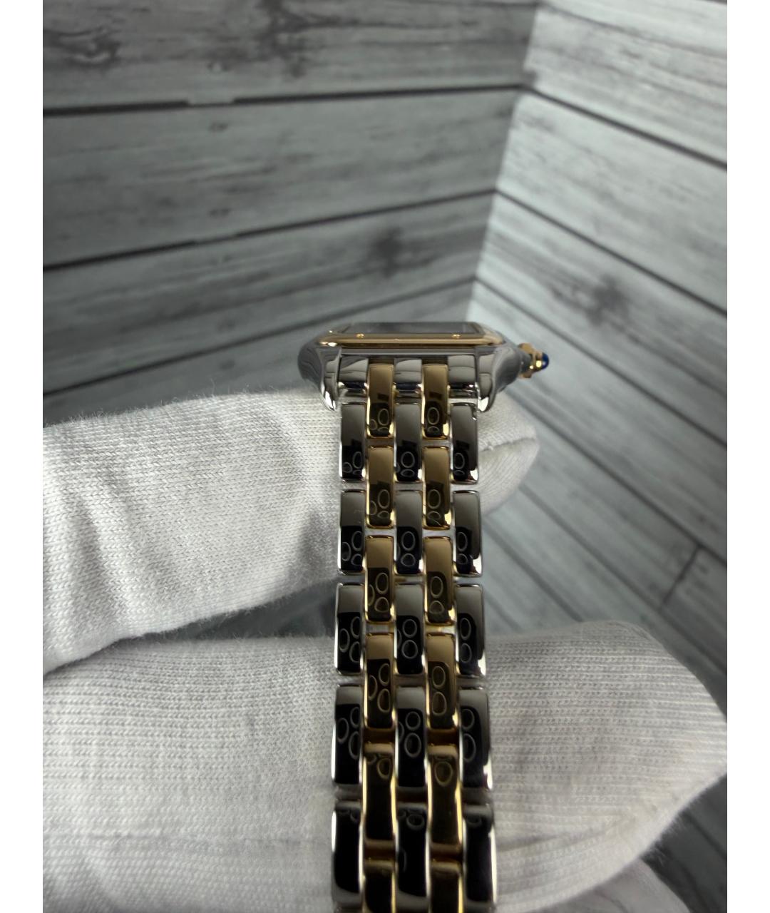 CARTIER Белые часы из желтого золота, фото 7