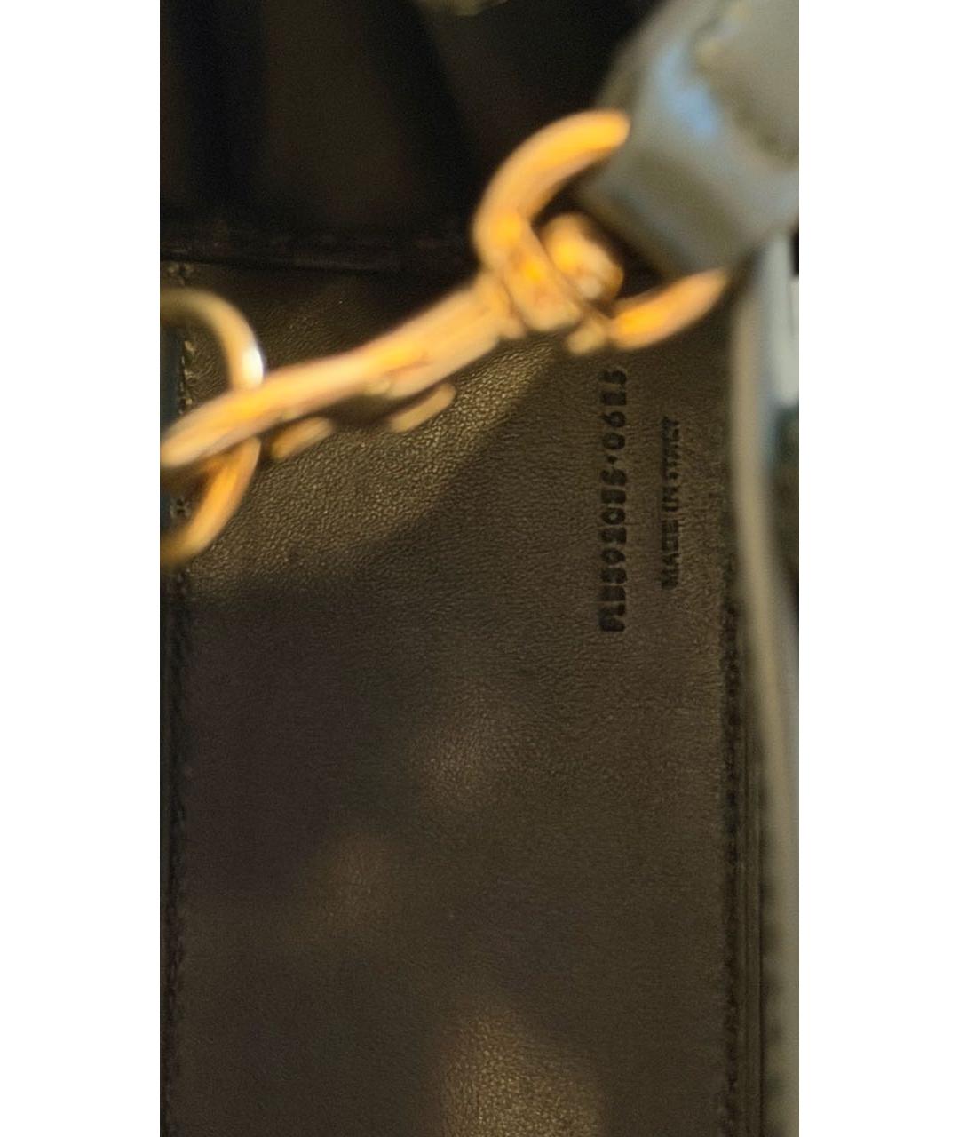 SAINT LAURENT Зеленая кожаная сумка через плечо, фото 6