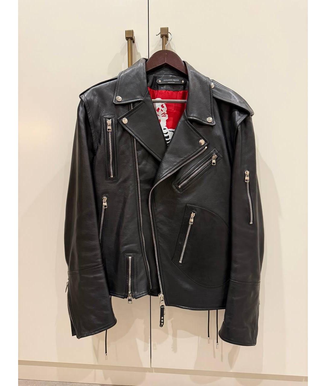 ALEXANDER MCQUEEN Черная кожаная куртка, фото 3