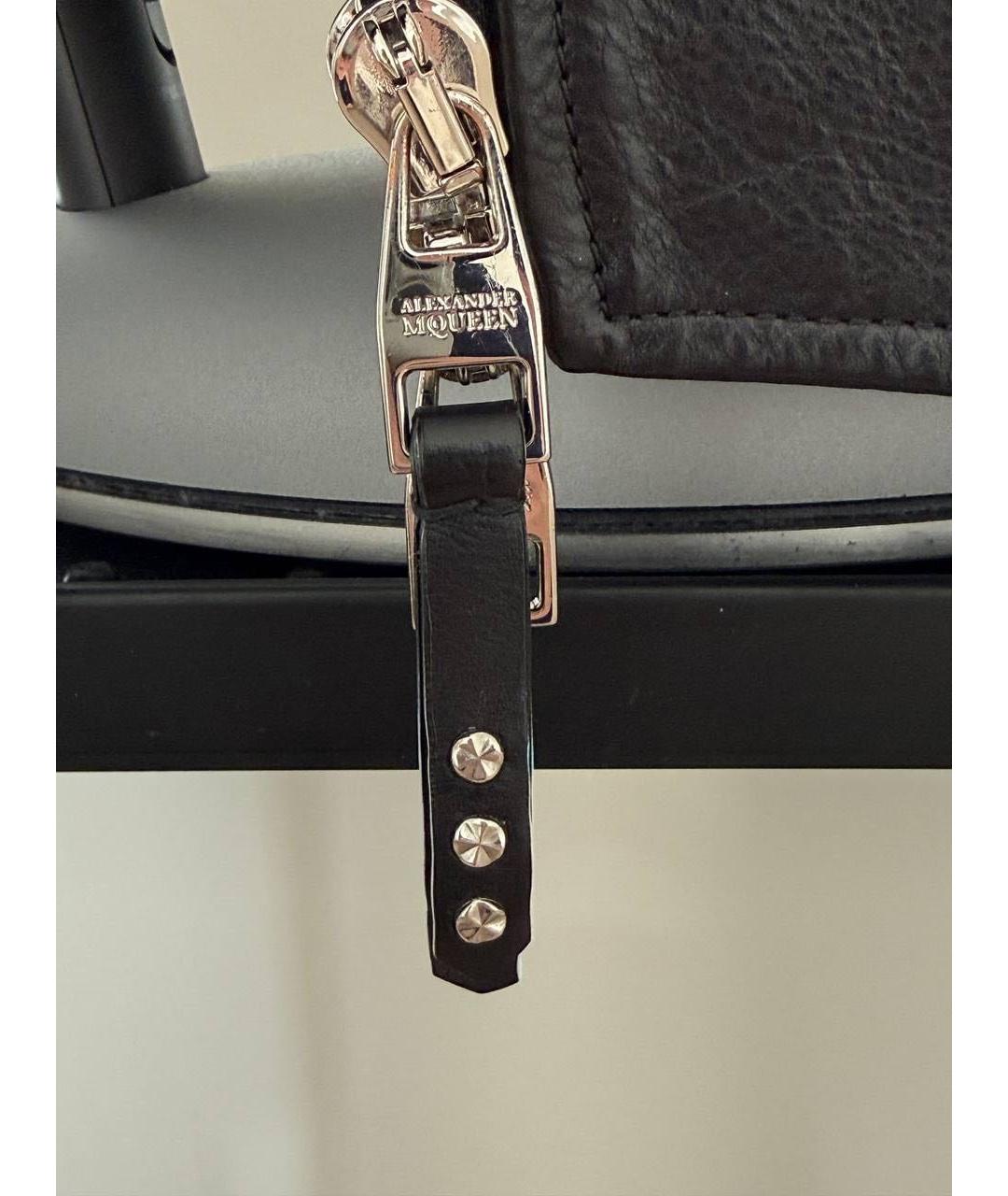 ALEXANDER MCQUEEN Черная кожаная куртка, фото 4