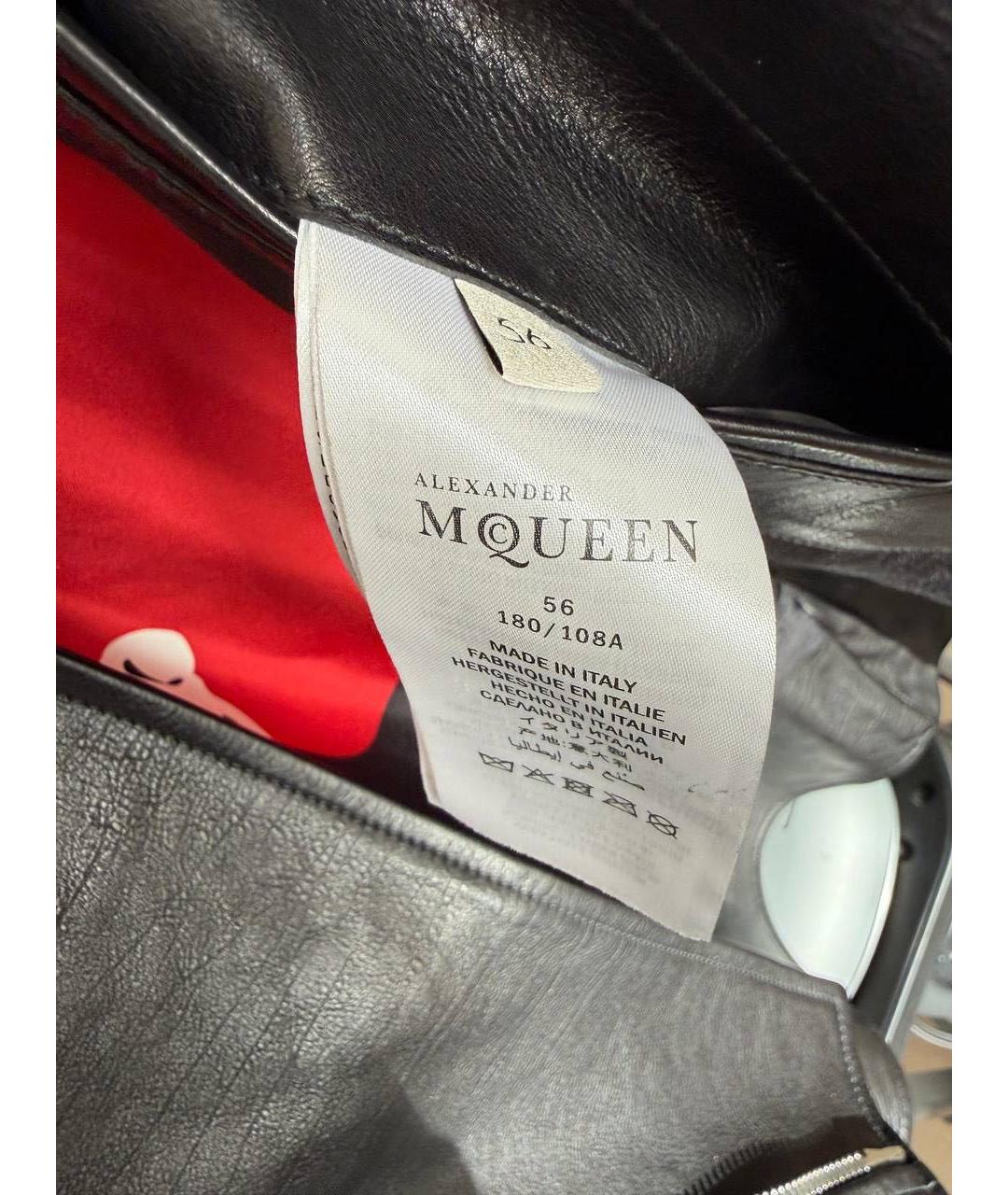 ALEXANDER MCQUEEN Черная кожаная куртка, фото 5