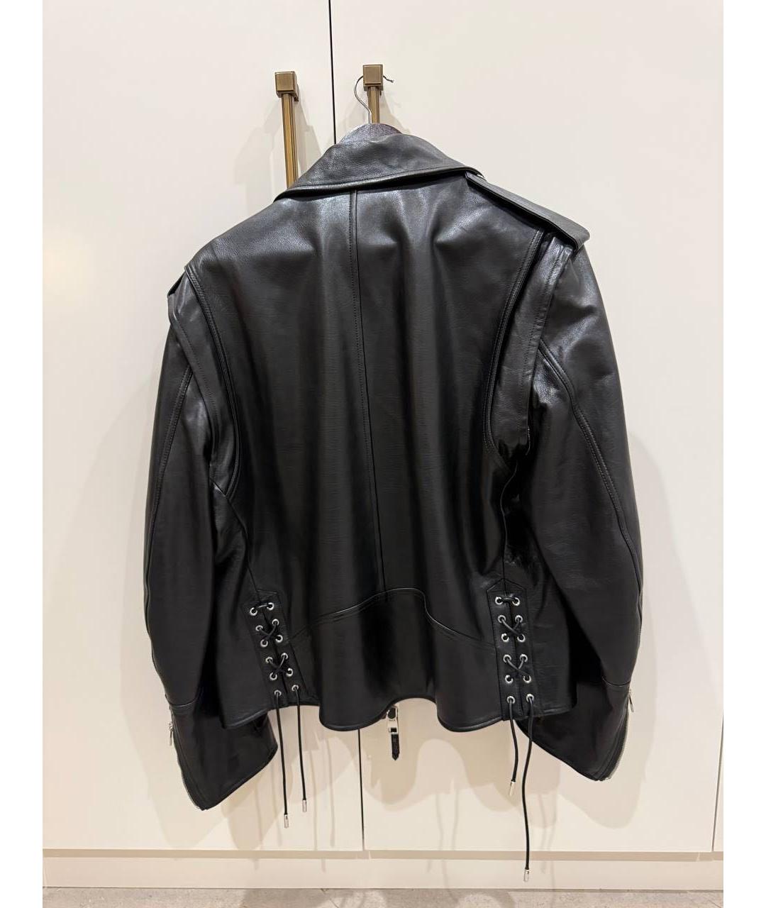 ALEXANDER MCQUEEN Черная кожаная куртка, фото 2