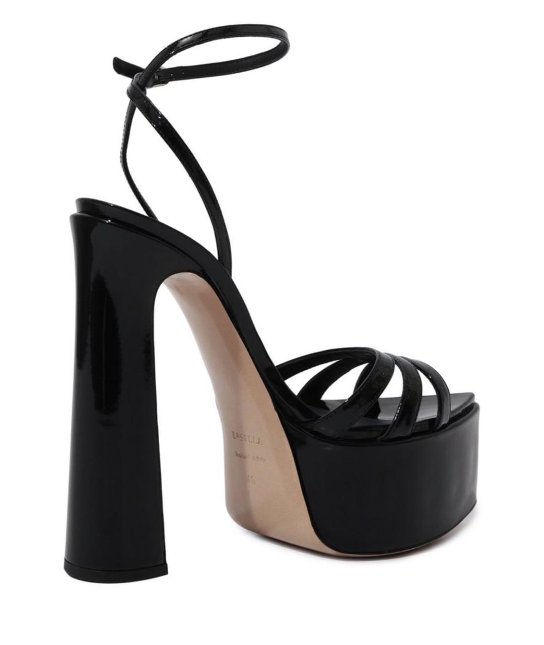 LE SILLA Черные кожаные босоножки, фото 3