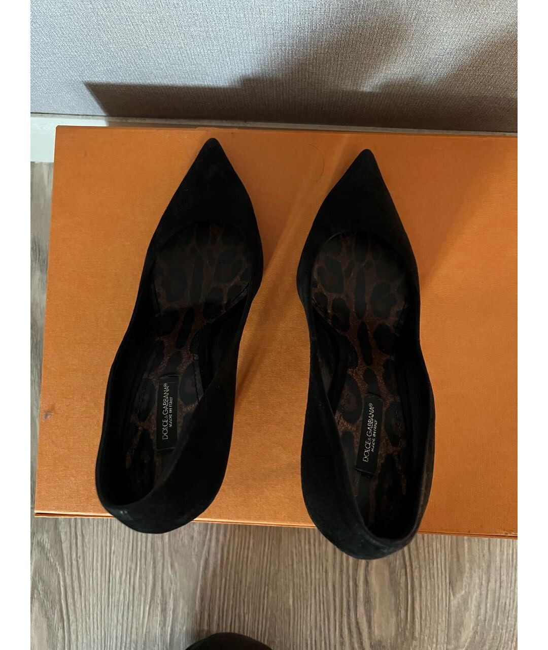 DOLCE&GABBANA Черные замшевые туфли, фото 3